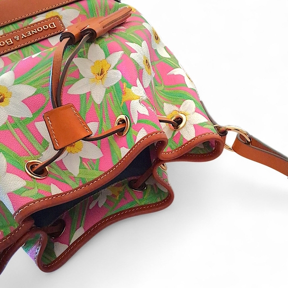 Dooney & Bourke Daffodil Floral Drawstring Bucket Bag - Picture 15 of 15